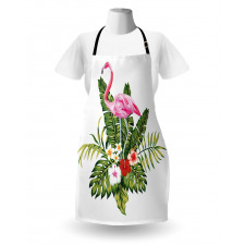 Flamingo and Flowers Apron