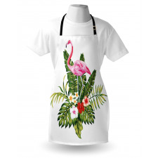 Flamingo and Flowers Apron