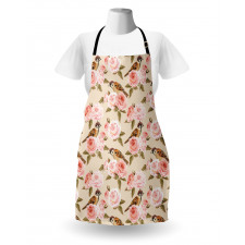 Victorian Style Rose Flowers Apron