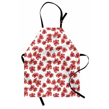 Vintage Style Lily Flowers Apron