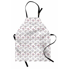 Pastel Art Rhythmic Flowers Apron