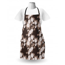 Top View Abstract Blossoms Apron