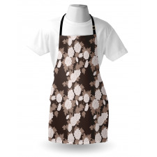 Top View Abstract Blossoms Apron