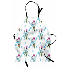 Colorful Spring Time Botany Apron