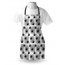 Random Sketchy Brush Blots Apron