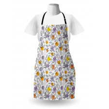 Round Blots and Leaves Apron