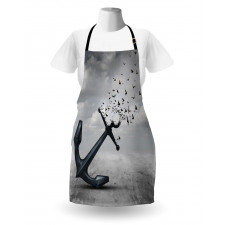 Flying Seagulls Grey Apron