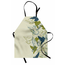 Flock of Flying Pigeons Apron