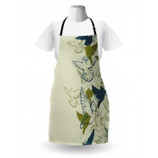 Flock of Flying Pigeons Apron