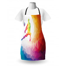 Polygonal Geometric Man Apron