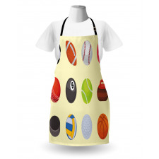 Different Sports Balls Layout Apron