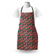 Forest Poppies Pattern Apron