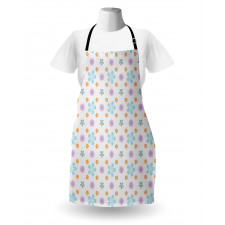 Doodle Flowers Symmetry Art Apron