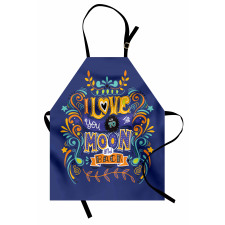 Floral Themed Text Apron