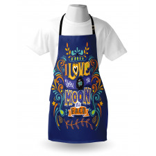 Floral Themed Text Apron