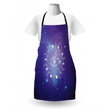 Mystic Eye and Ornaments Art Apron