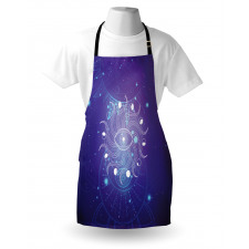 Mystic Eye and Ornaments Art Apron