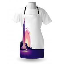 Lighthouse at Sunset Art Apron