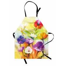 Vivid Gerbera Bloom Spring Apron