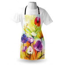 Vivid Gerbera Bloom Spring Apron