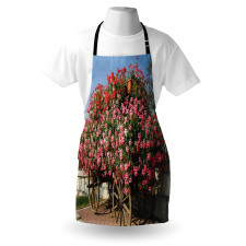 Old Wagon with Flowers Apron