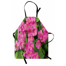 Pinkish Flower and Leaves Apron