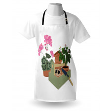 Flowers and Garden Tools Apron