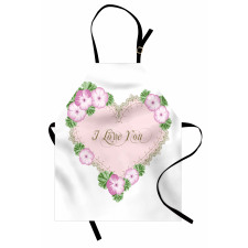 Heart Shaped Vintage Art Apron