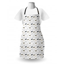 Sponge Scissors Buttons Art Apron