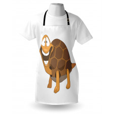 Single Happy Turtle Design Apron