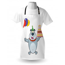 Bulldog Balloons and Cake Apron