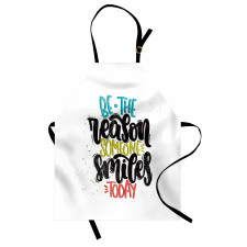 Funky Positive Calligraphy Apron