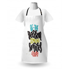 Funky Positive Calligraphy Apron