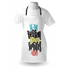 Funky Positive Calligraphy Apron