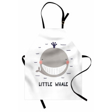 Big Mouth Little Whale Design Apron