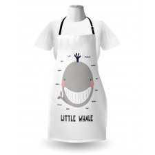 Big Mouth Little Whale Design Apron