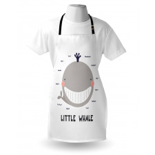 Big Mouth Little Whale Design Apron