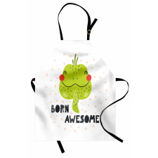 Encouraging Iguana Portrait Apron