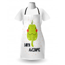 Encouraging Iguana Portrait Apron