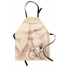 French Eiffel Tower Apron