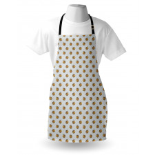 Hand Drawn Flower Scene Apron