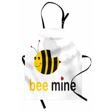 Bee Mine Romantic Cartoon Apron