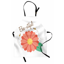 Bee-utiful Floral Scene Apron