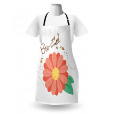 Bee-utiful Floral Scene Apron