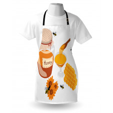 Spoon Jar and Sunflowers Apron