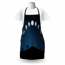 Lunar Phases and Stars Hill Apron