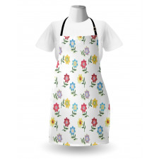 Pointy Petals Leaves Art Apron