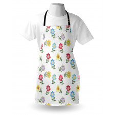 Pointy Petals Leaves Art Apron