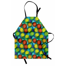 Rose Flowers Batik Art Apron