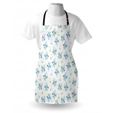 Flowers Forget Me Nots Art Apron